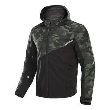 Racing Softshell Hooded Armored Jacket